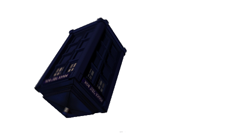 a spinning gif of the tardis. i think its pretty cool.